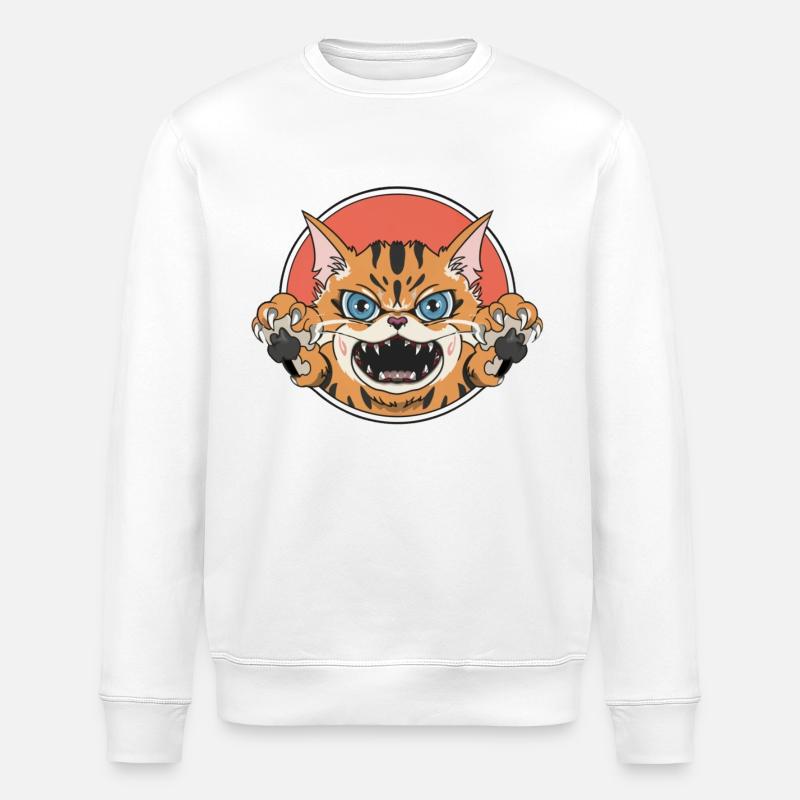 cercle de chat roux - Sweat bio ROLLER Stanley/Stella Unisexe - blanc