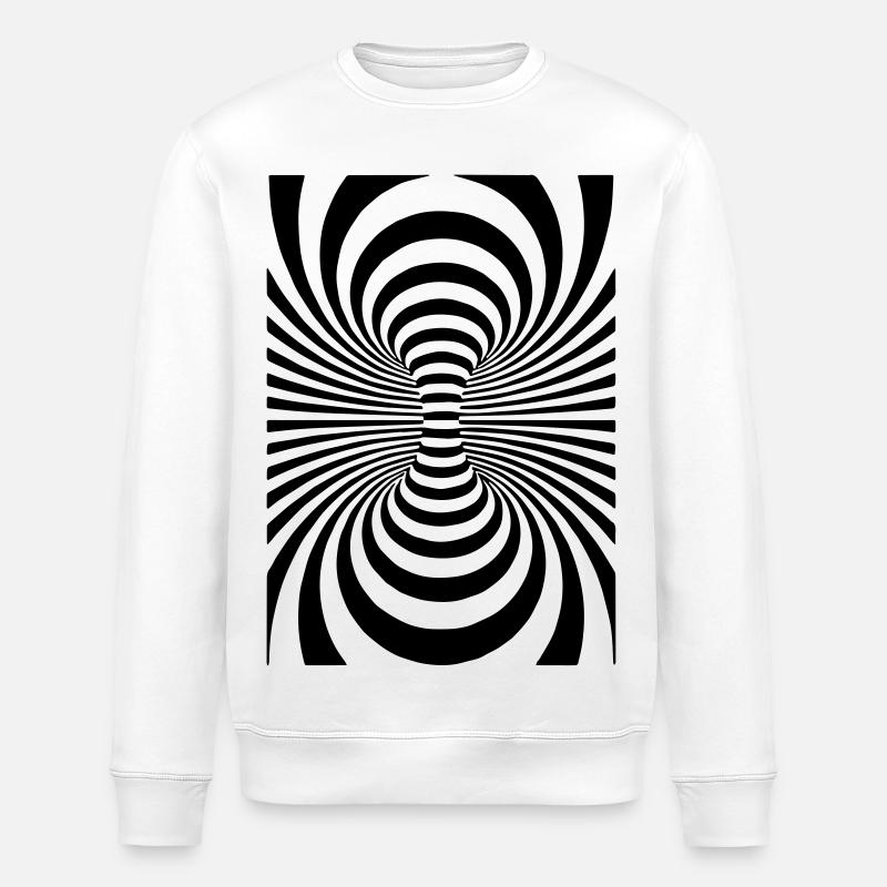 Coole Kunst,Kunst,Art,Design,Kreise, - Stanley/Stella Unisex Bio-Sweatshirt ROLLER - Weiß