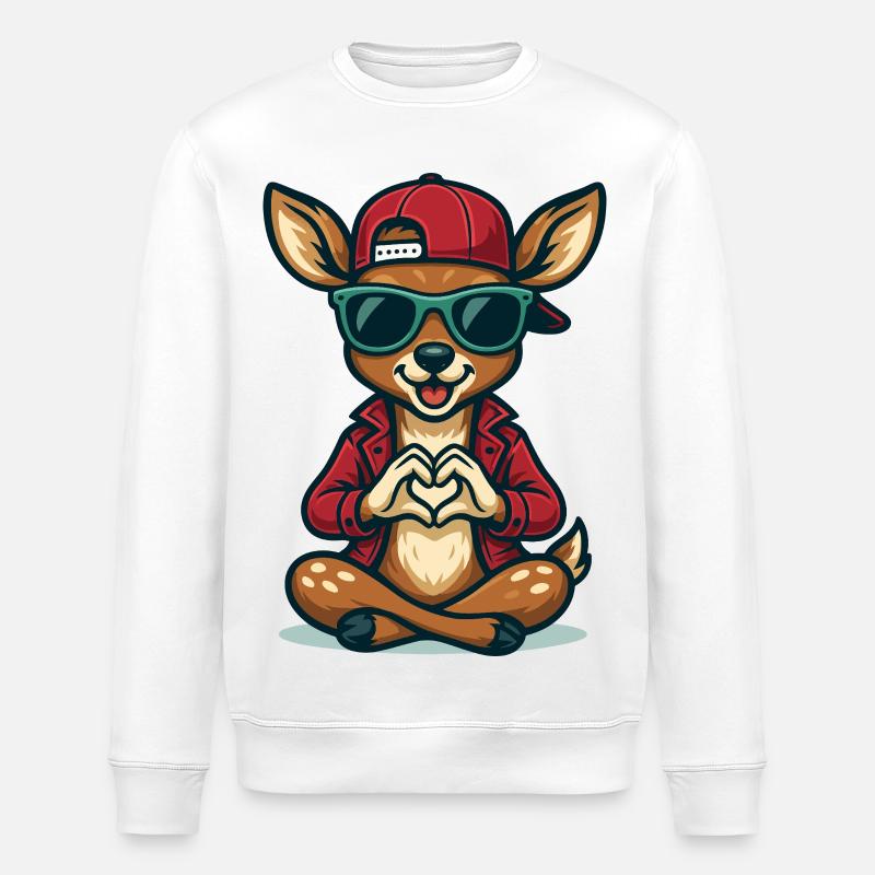 Fawn Love Style - Stanley/Stella Unisex Bio-Sweatshirt ROLLER - Weiß