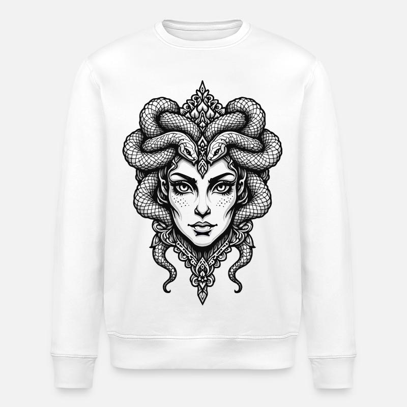 Méduse - Sweat bio ROLLER Stanley/Stella Unisexe - blanc