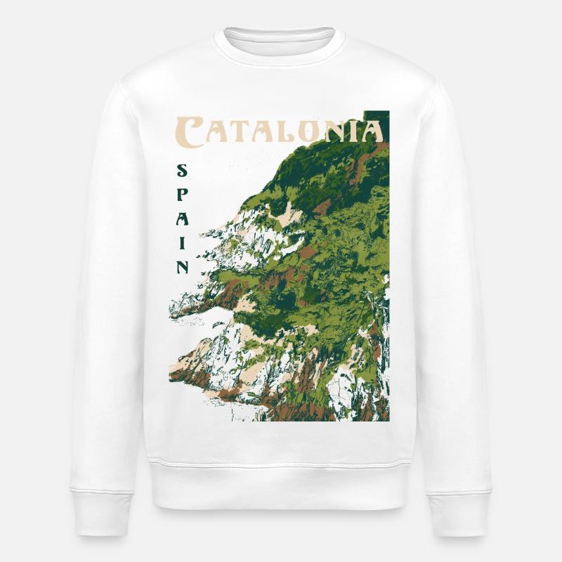 CATALUNE - Sweat bio ROLLER Stanley/Stella Unisexe - blanc