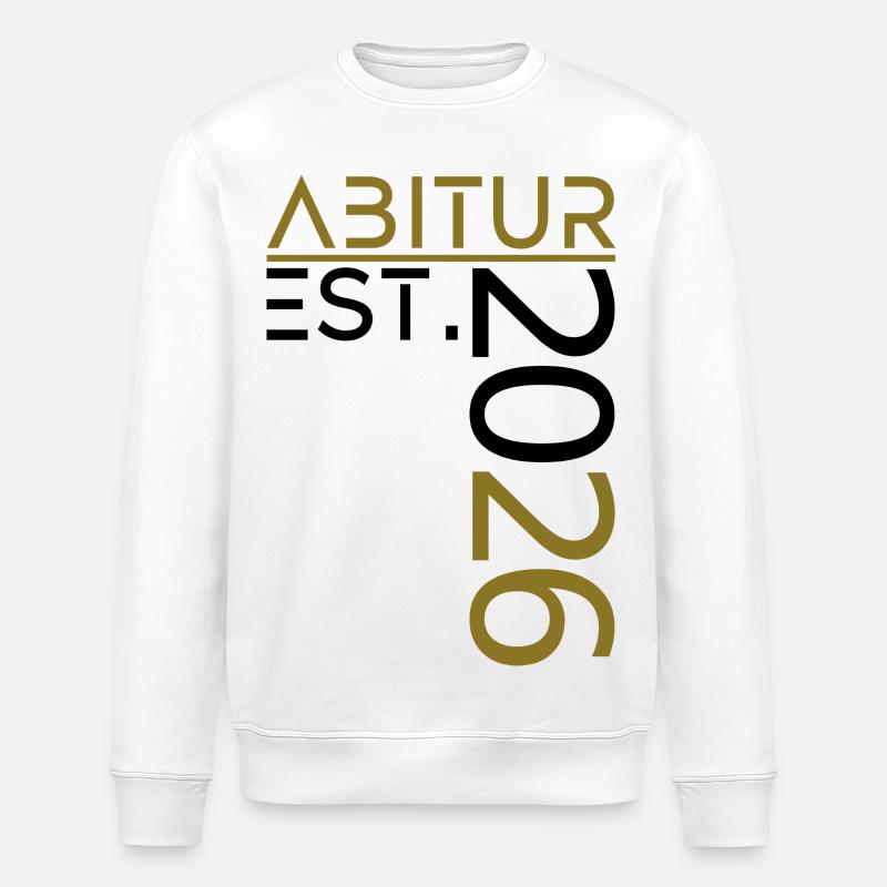 Abitur 2026 - Stanley/Stella Unisex Bio-Sweatshirt ROLLER - Weiß
