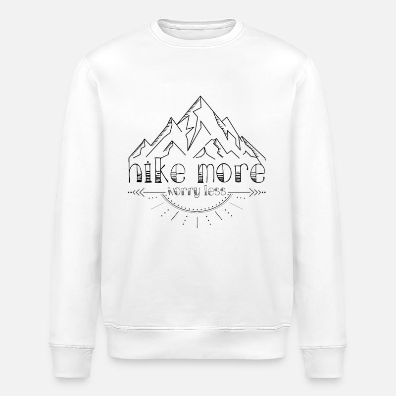 Marchez plus vous inquiétez moins - Sweat bio ROLLER Stanley/Stella Unisexe - blanc