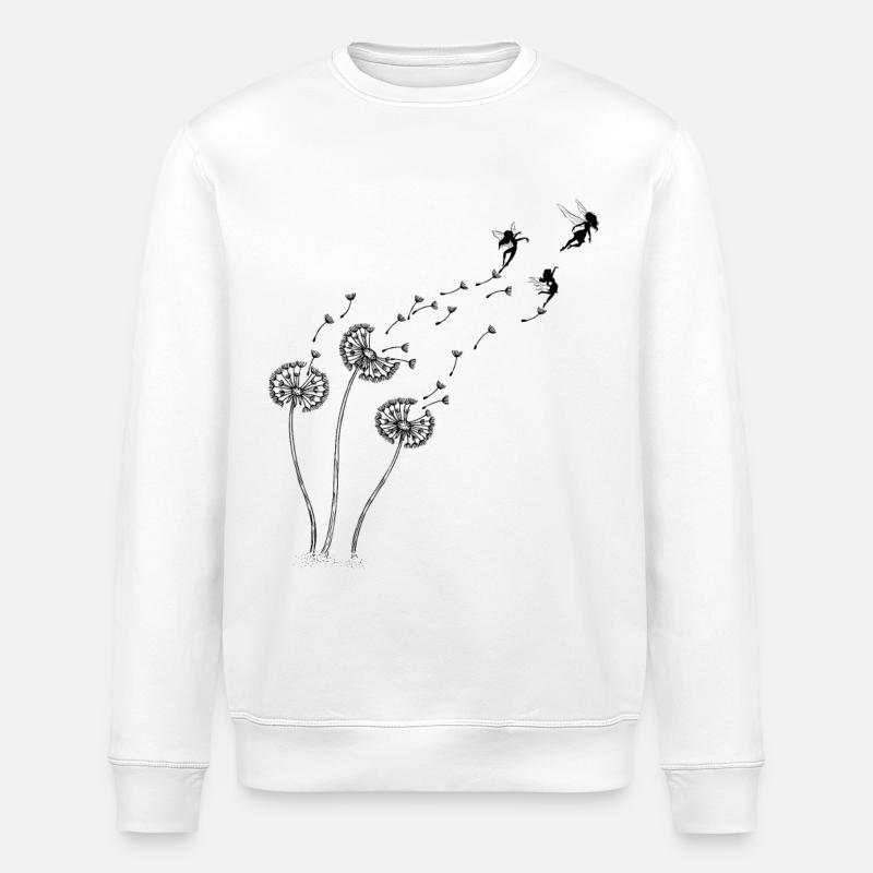 Fées de pissenlit - Sweat bio ROLLER Stanley/Stella Unisexe - blanc