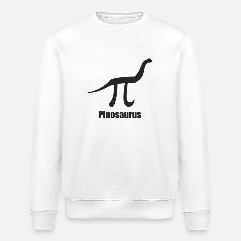 Mathe Mathematik Witz Mathelehrer Pinosaurus - Stanley/Stella Unisex Bio-Sweatshirt ROLLER - Weiß