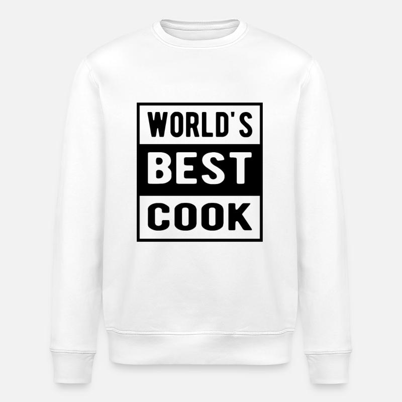 Meilleur cuisinier du monde - Sweat bio ROLLER Stanley/Stella Unisexe - blanc