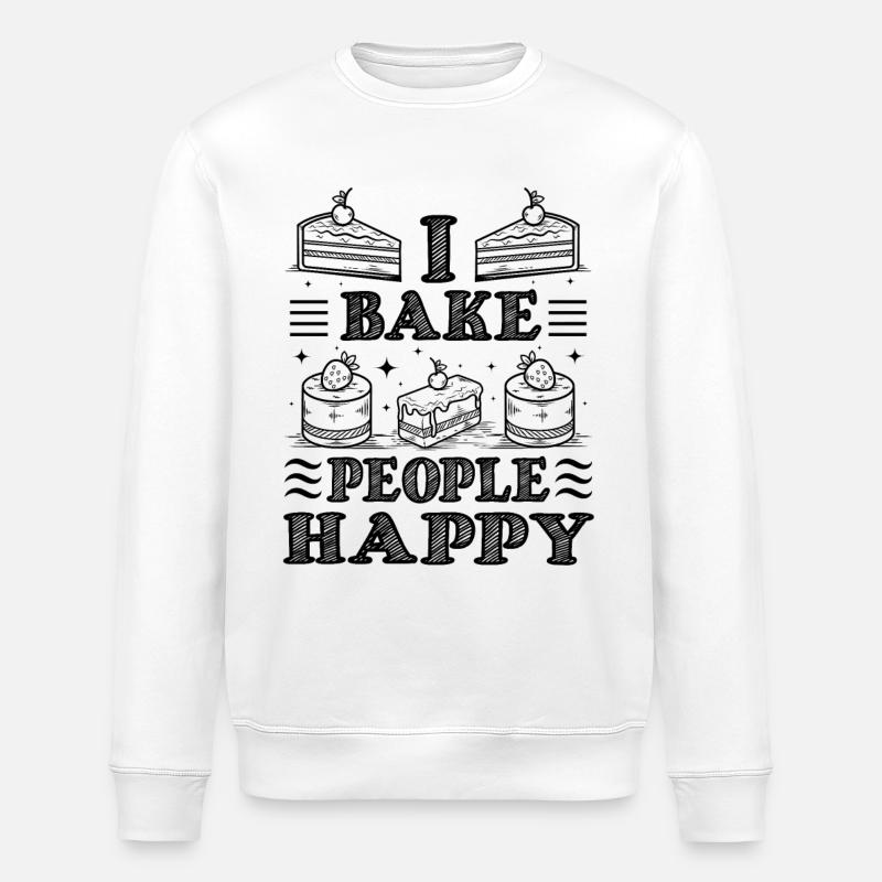Konditor lustig - Stanley/Stella Unisex Bio-Sweatshirt ROLLER - Weiß