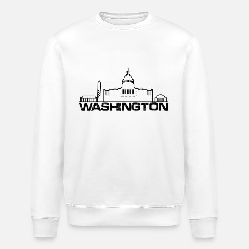washington - Stanley/Stella Unisex Bio-Sweatshirt ROLLER - Weiß