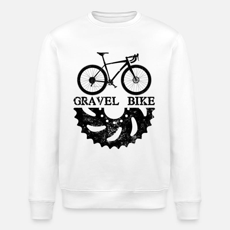 conception d'un vélo de gravier - Sweat bio ROLLER Stanley/Stella Unisexe - blanc