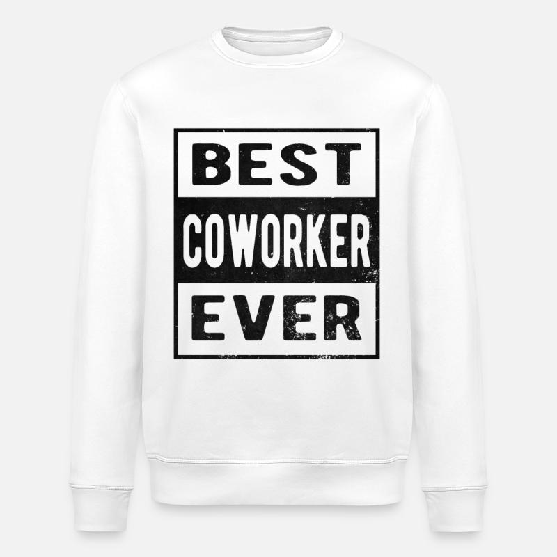 Bester Mitarbeiter - Stanley/Stella Unisex Bio-Sweatshirt ROLLER - Weiß