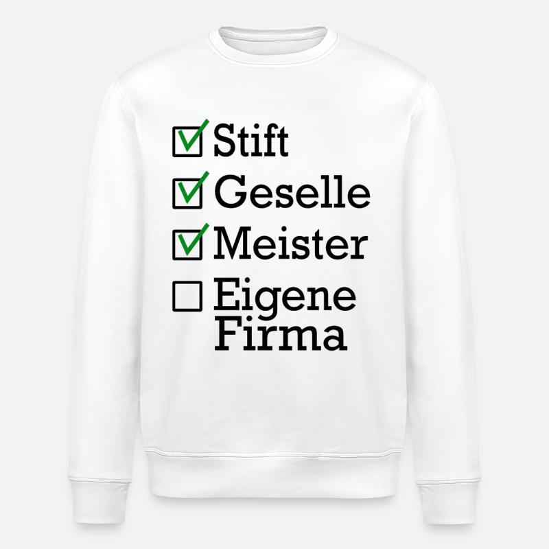 Stift Geselle Meister - Stanley/Stella Unisex Bio-Sweatshirt ROLLER - Weiß