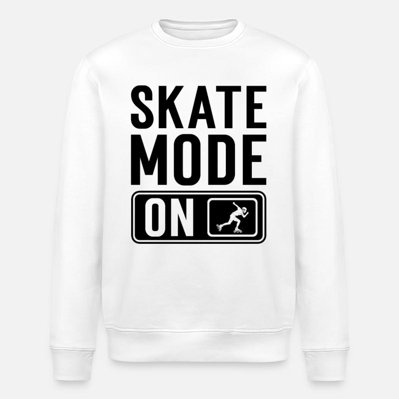 Rollerskating - Stanley/Stella Unisex Bio-Sweatshirt ROLLER - Weiß