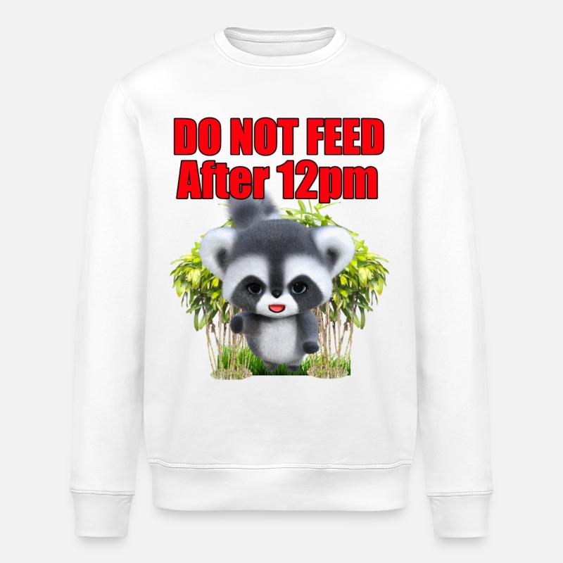 Füttern Sie den Gremlin nicht - Stanley/Stella Unisex Bio-Sweatshirt ROLLER - Weiß