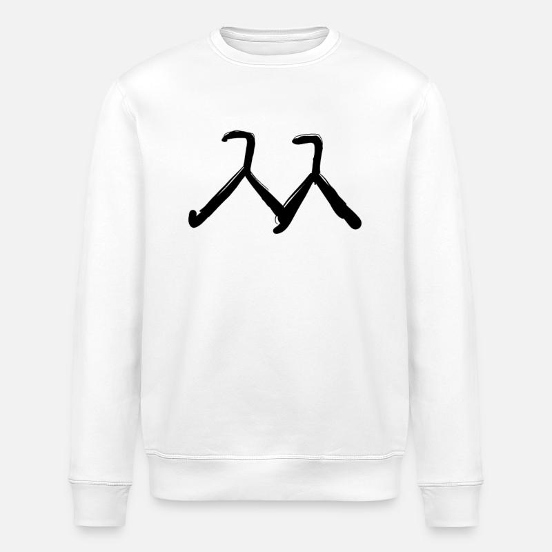 Lettre coréenne - Sweat bio ROLLER Stanley/Stella Unisexe - blanc