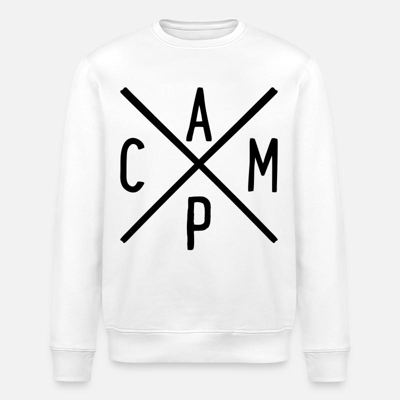 camphipsterkreuz - Stanley/Stella ROLLER Unisex Organic Sweatshirt - white