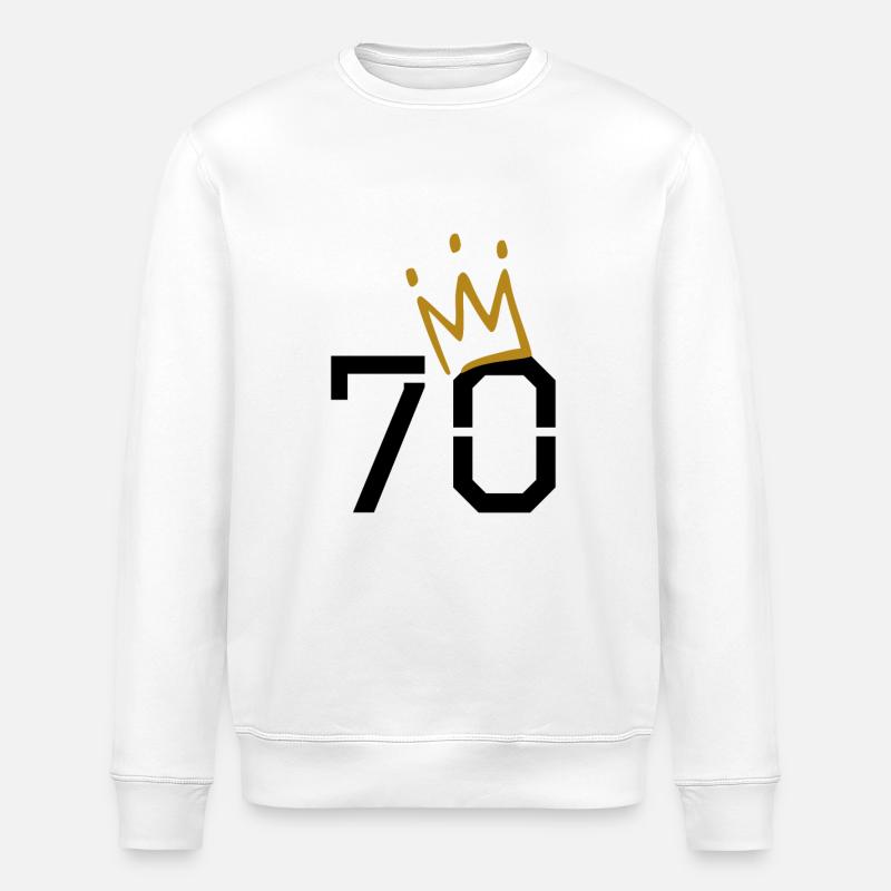 Anniversaire de 70 ans - Sweat bio ROLLER Stanley/Stella Unisexe - blanc