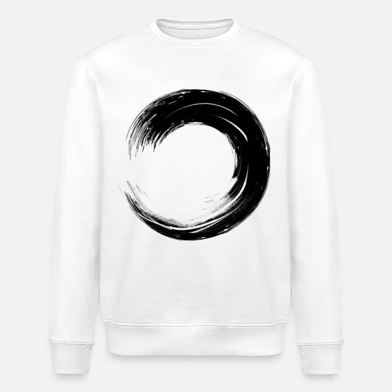 Circle Circles - Stanley/Stella ROLLER Unisex Organic Sweatshirt - white