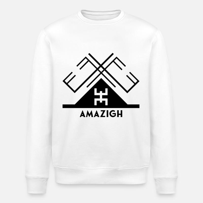 Amazigh - Sweat bio ROLLER Stanley/Stella Unisexe - blanc