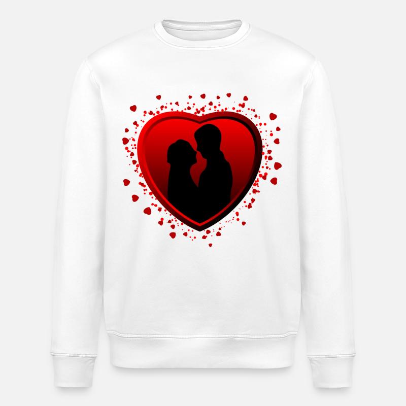 Saint Valentine's Day - Stanley/Stella ROLLER Unisex Organic Sweatshirt - white