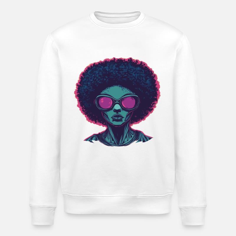 Disco - Stanley/Stella ROLLER Unisex Organic Sweatshirt - white