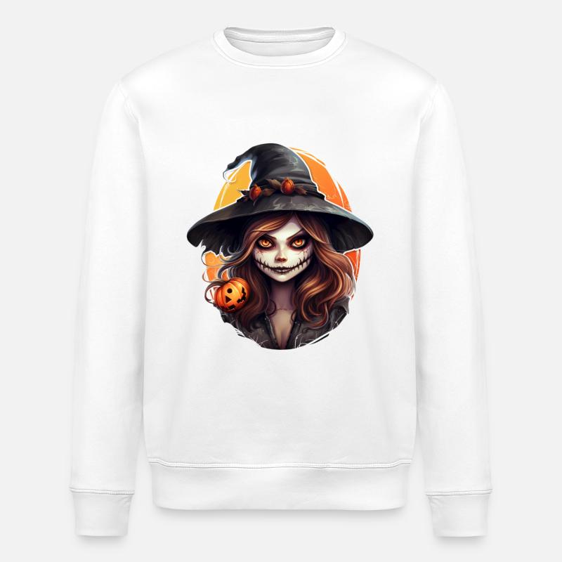 Sorcière - Sweat bio ROLLER Stanley/Stella Unisexe - blanc