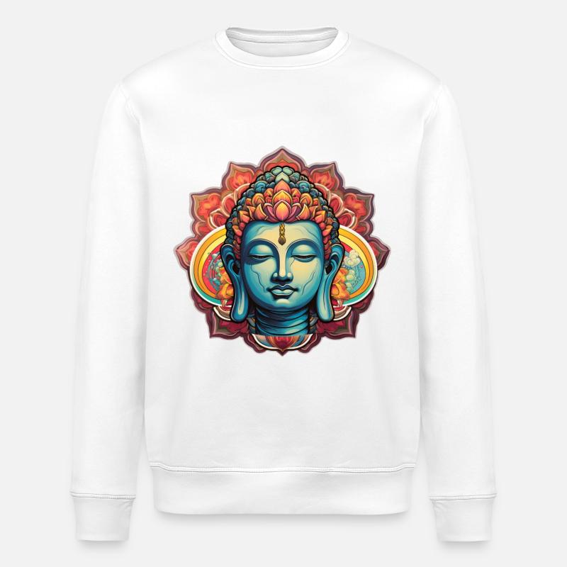 InnerPeaceWear - Stanley/Stella ROLLER Unisex Organic Sweatshirt - white