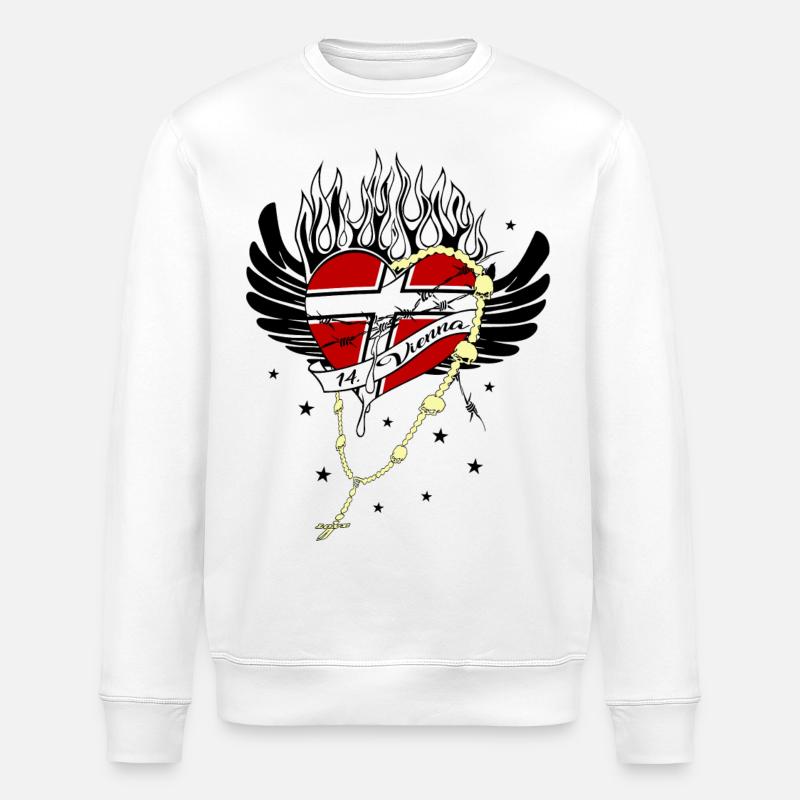 Wien 14 Penzing - Stanley/Stella Unisex Bio-Sweatshirt ROLLER - Weiß