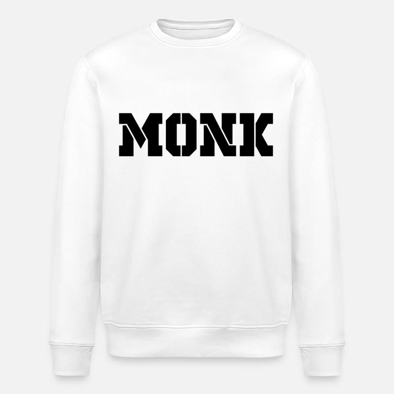 MONK black - Stanley/Stella Unisex Bio-Sweatshirt ROLLER - Weiß
