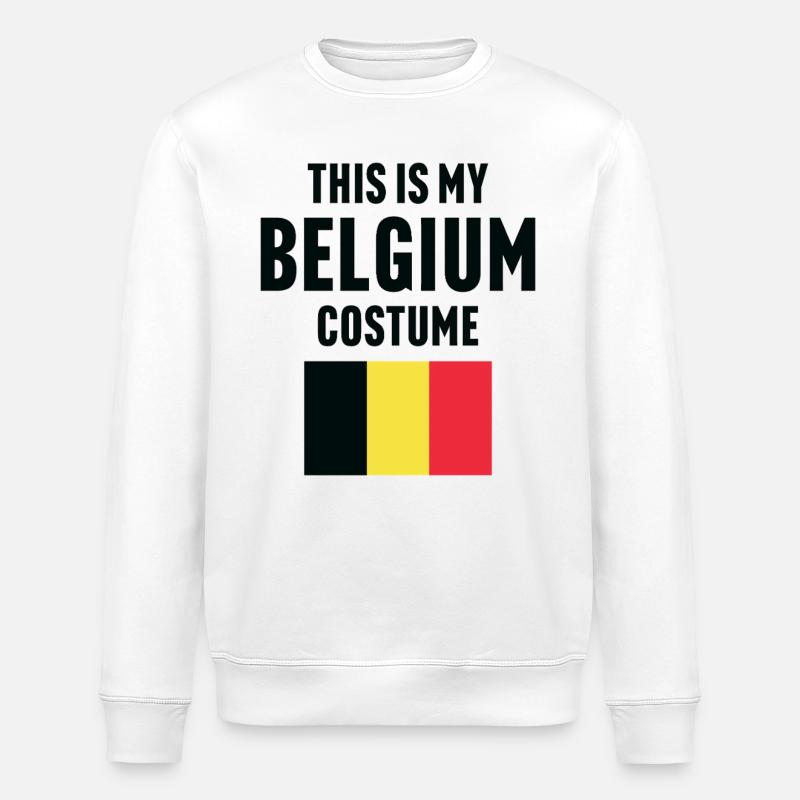C’est mon costume de Belgique - Sweat bio ROLLER Stanley/Stella Unisexe - blanc