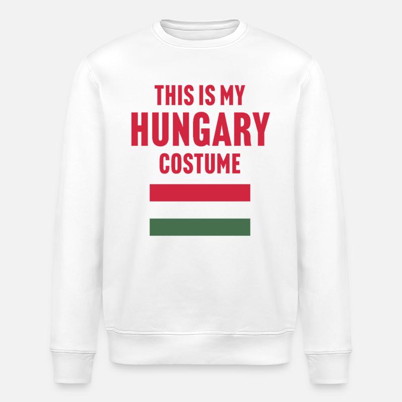 C’est mon costume de Hongrie - Sweat bio ROLLER Stanley/Stella Unisexe - blanc