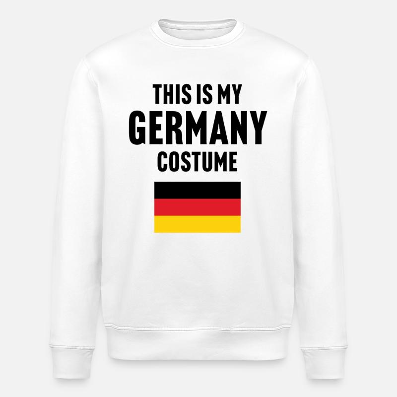 This my Germany costume - Stanley/Stella ROLLER Unisex Organic Sweatshirt - white