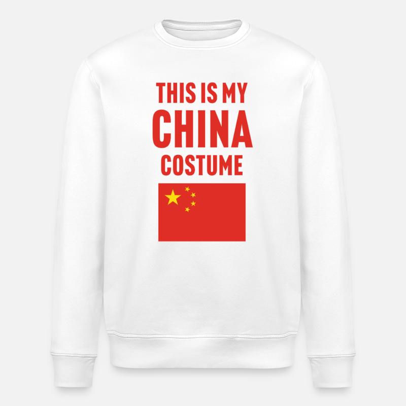 C’est mon costume en Chine - Sweat bio ROLLER Stanley/Stella Unisexe - blanc