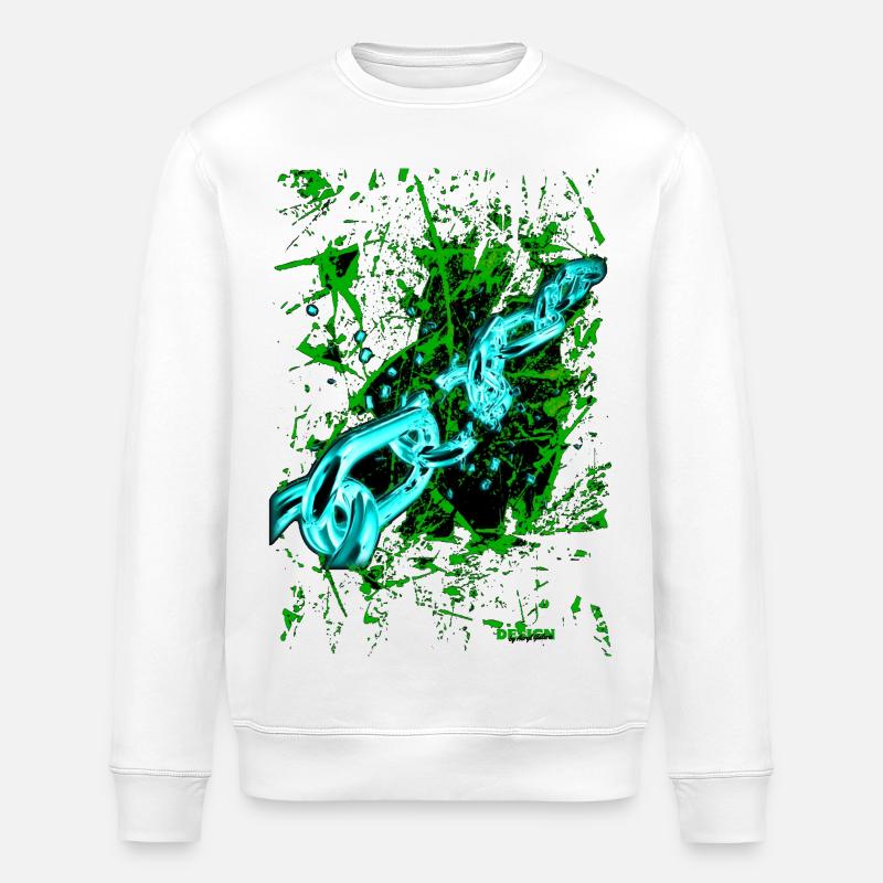 "PushYourLimits" by Acryl Gallery & Design - Stanley/Stella ROLLER Unisex Organic Sweatshirt - white