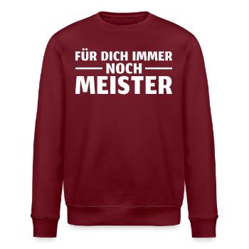 Handwerk Meisterprüfung bestanden - Stanley/Stella Unisex Bio-Sweatshirt ROLLER - Weiß - Vorne - Nik (191cm)
