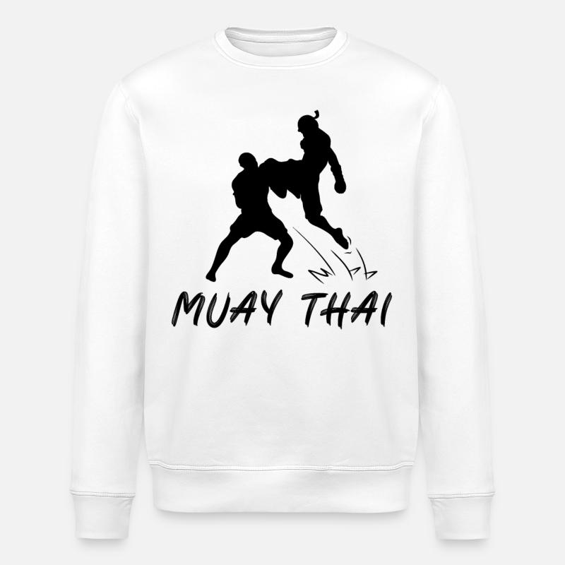 Muay Thai - Stanley/Stella Unisex Bio-Sweatshirt ROLLER - Weiß