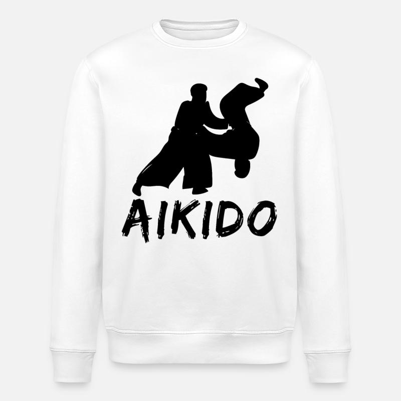 Aikido - Stanley/Stella ROLLER Unisex Organic Sweatshirt - white