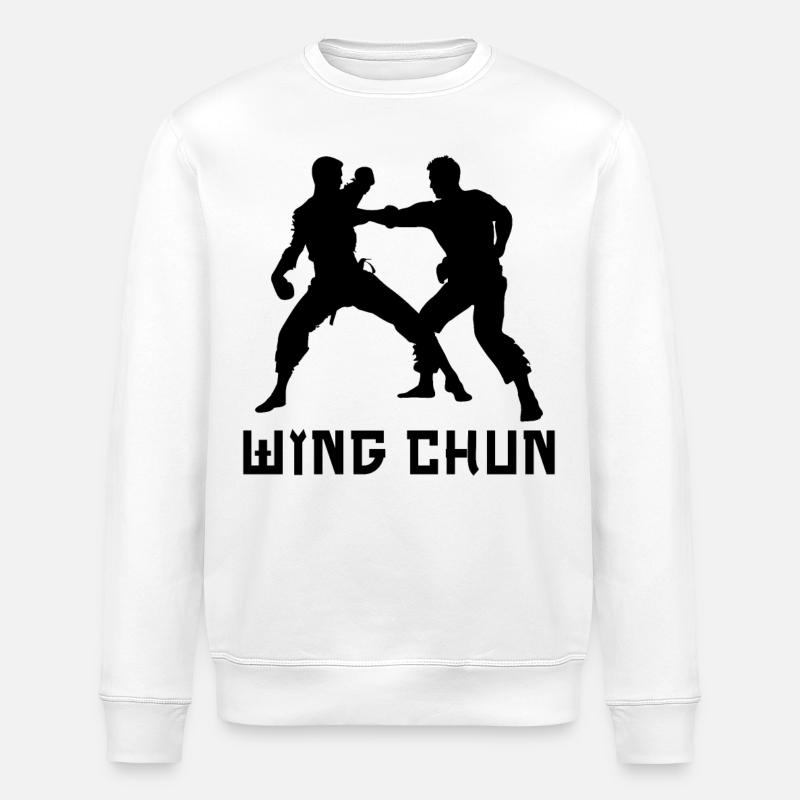 Wing Chun - Stanley/Stella ROLLER Unisex Organic Sweatshirt - white