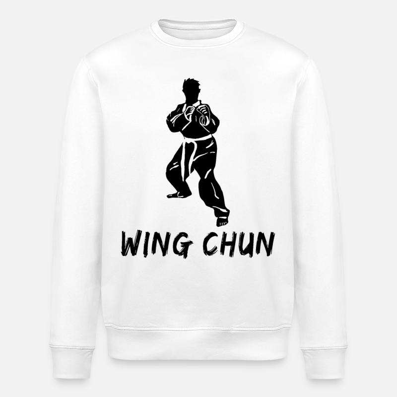 Wing Chun - Stanley/Stella Unisex Bio-Sweatshirt ROLLER - Weiß