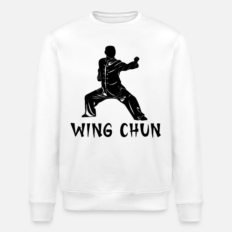 Wing Chun - Stanley/Stella ROLLER Unisex Organic Sweatshirt - white