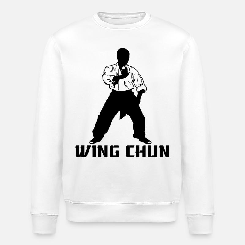 Wing Chun - Sweat bio ROLLER Stanley/Stella Unisexe - blanc