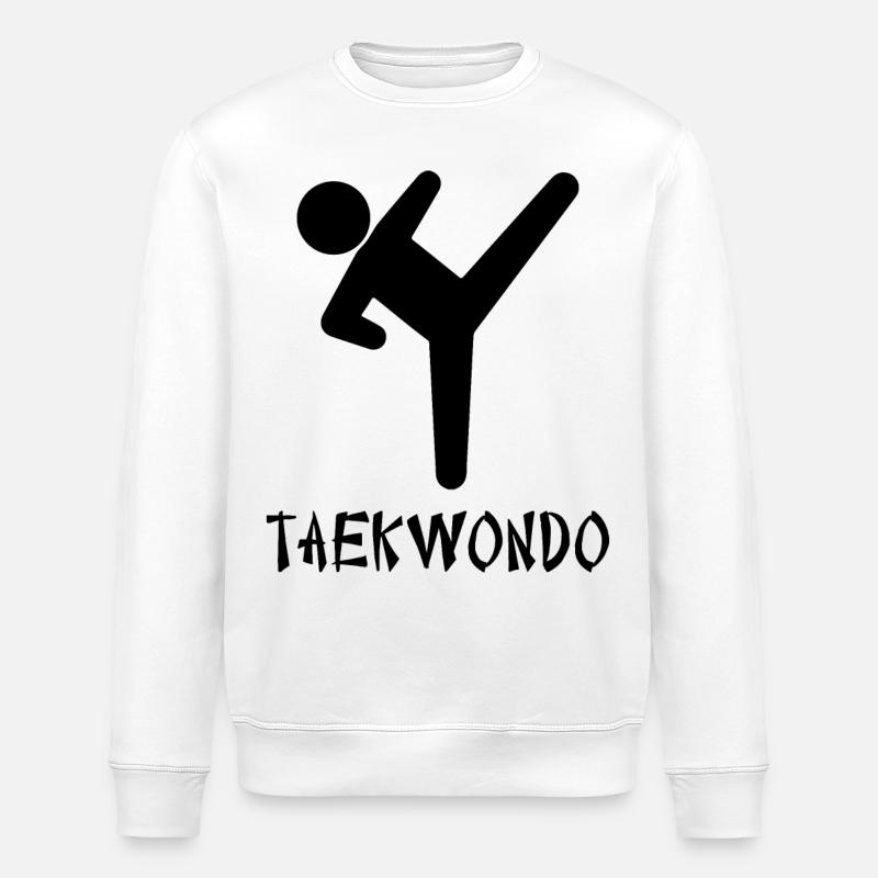 Taekwondo - Stanley/Stella Unisex Bio-Sweatshirt ROLLER - Weiß