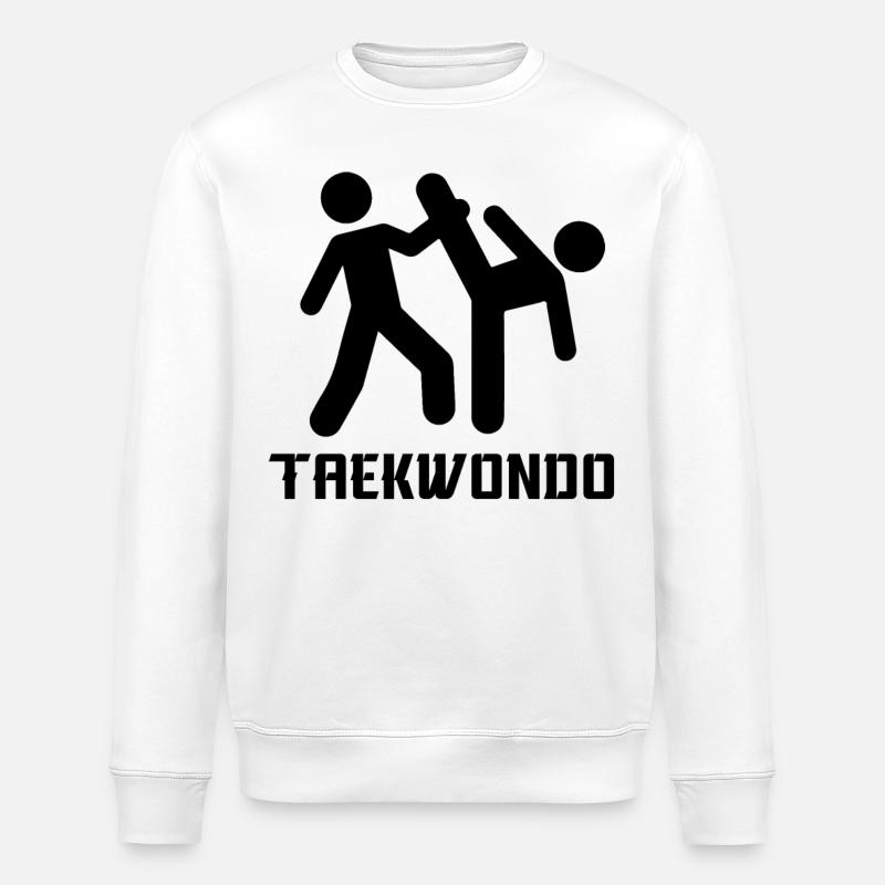 Taekwondo - Stanley/Stella Unisex Bio-Sweatshirt ROLLER - Weiß