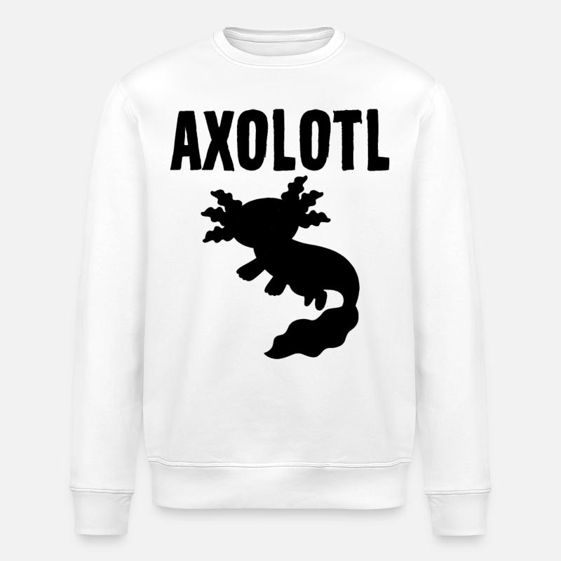 Axolotl - Stanley/Stella Unisex Bio-Sweatshirt ROLLER - Weiß