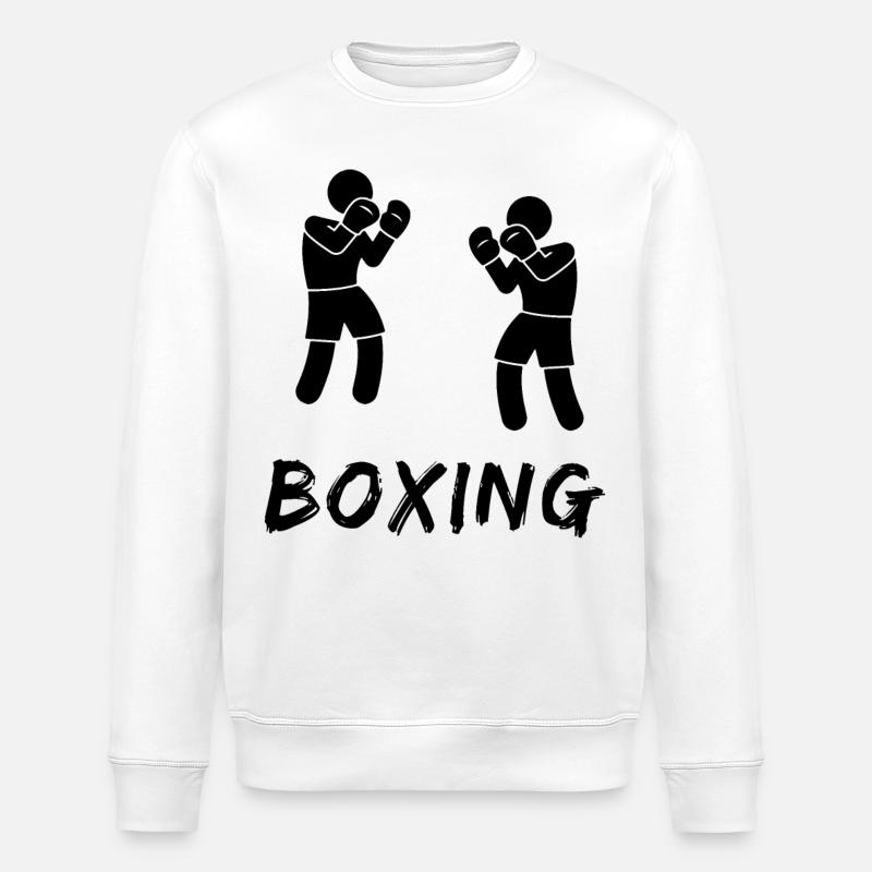 Boxe - Sweat bio ROLLER Stanley/Stella Unisexe - blanc