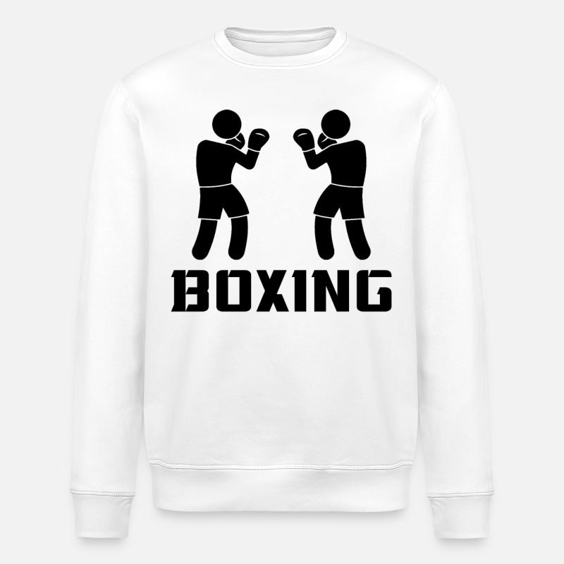 Boxe - Sweat bio ROLLER Stanley/Stella Unisexe - blanc