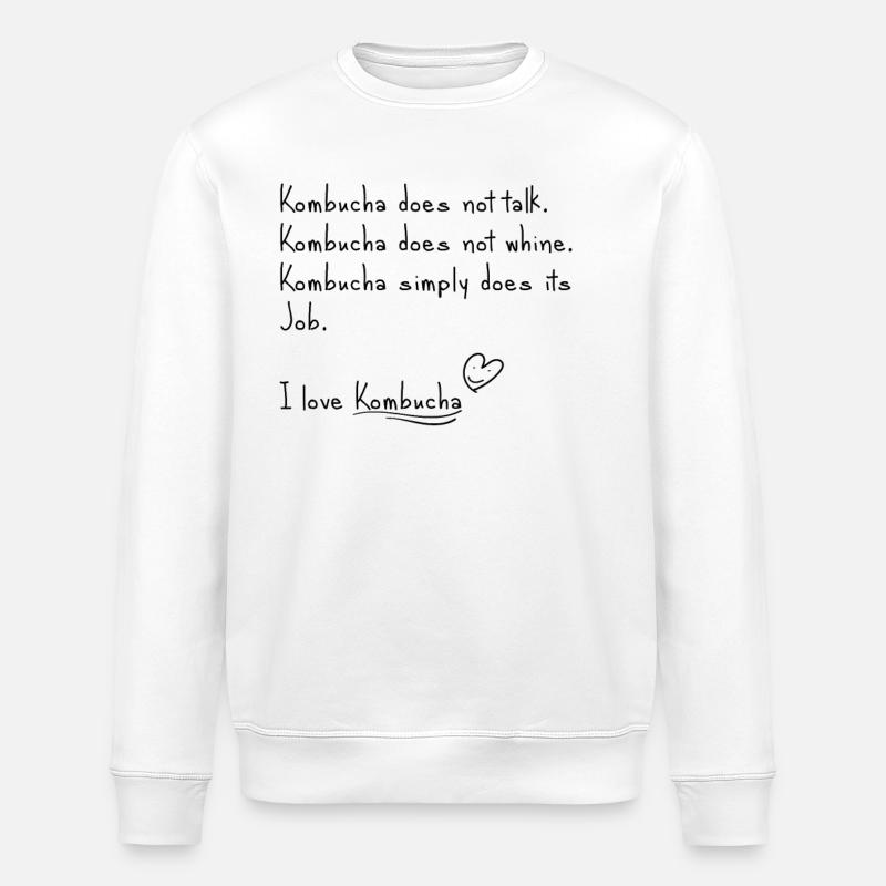Ich liebe Kombucha - Stanley/Stella Unisex Bio-Sweatshirt ROLLER - Weiß