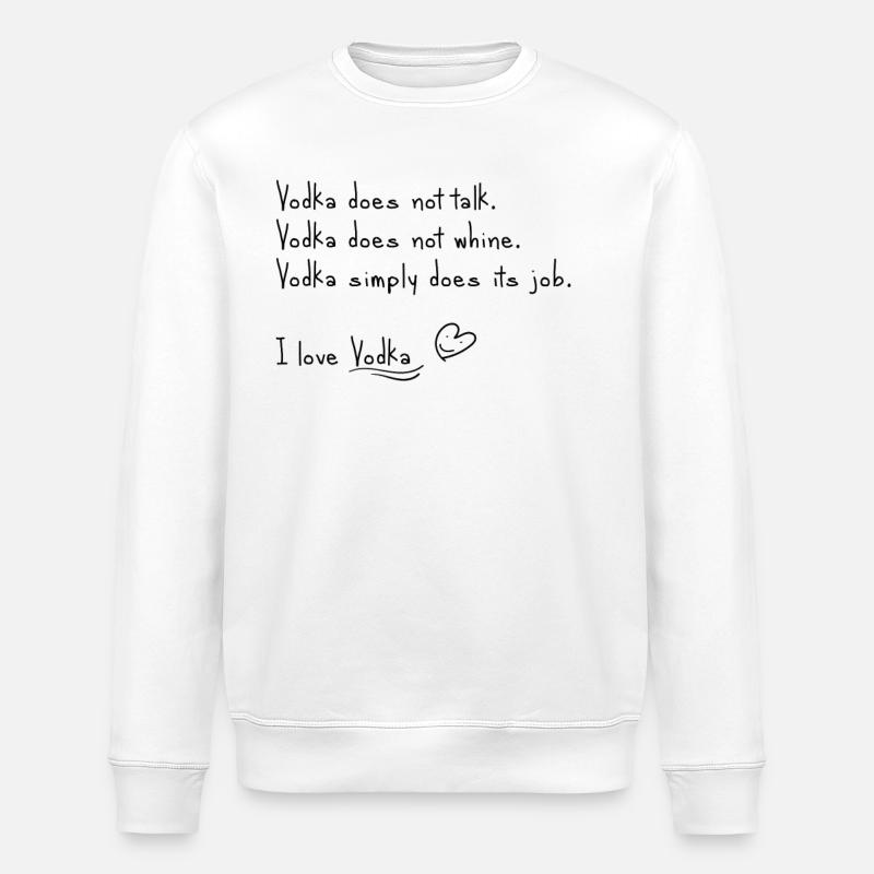 J’adore la vodka - Sweat bio ROLLER Stanley/Stella Unisexe - blanc