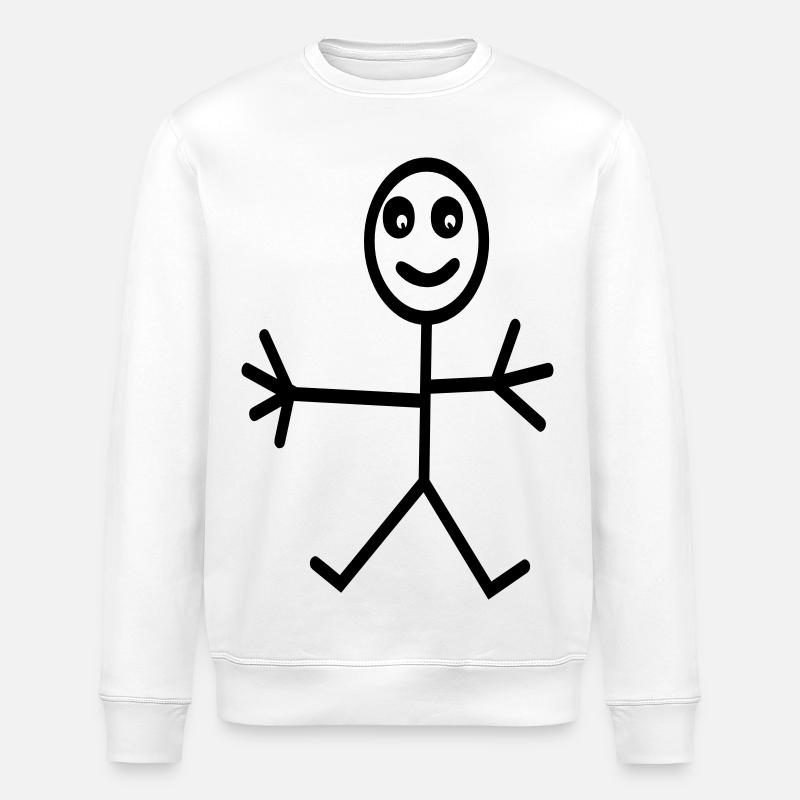 comic - Stanley/Stella ROLLER Unisex Organic Sweatshirt - white