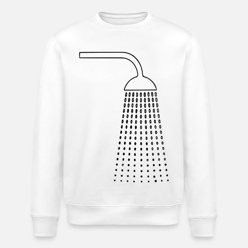 Dessins de douche - Sweat bio ROLLER Stanley/Stella Unisexe - blanc