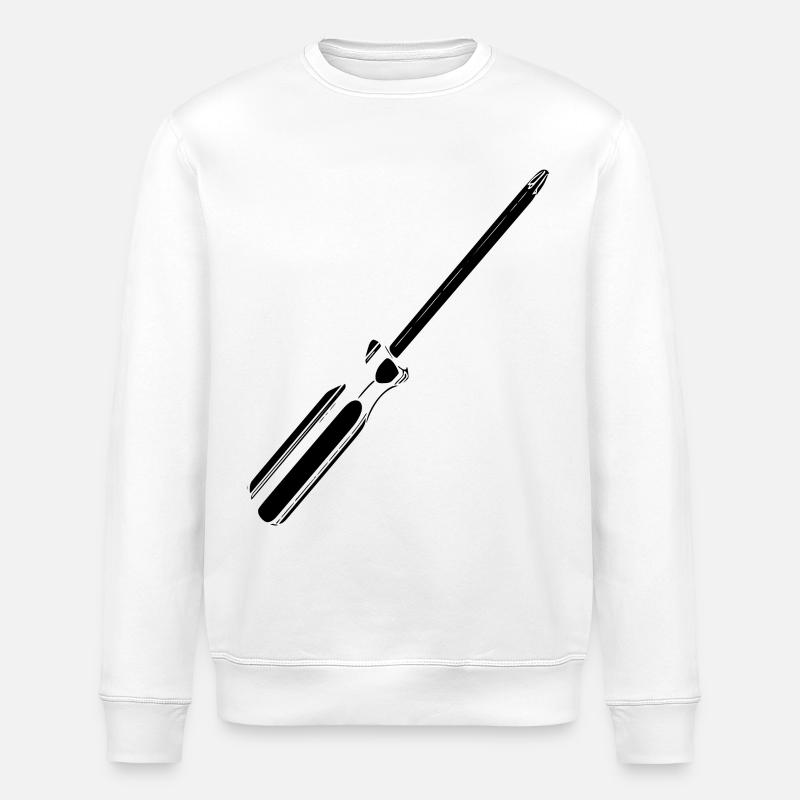 screwdriver - Stanley/Stella ROLLER Unisex Organic Sweatshirt - white